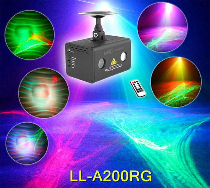 Full color waterlines laser stage Aurora Borealis lights effect