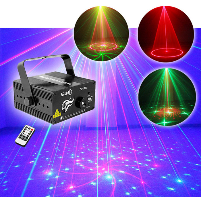 3 hole mini laser light 24 patterns KTV laser bar laser stage